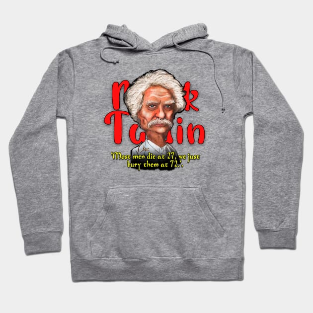 Mark Twain Hoodie by Henry Drae